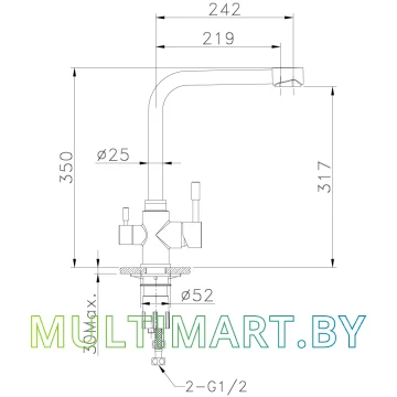 Смеситель Lemark EXPERT LM5060S картинка 2